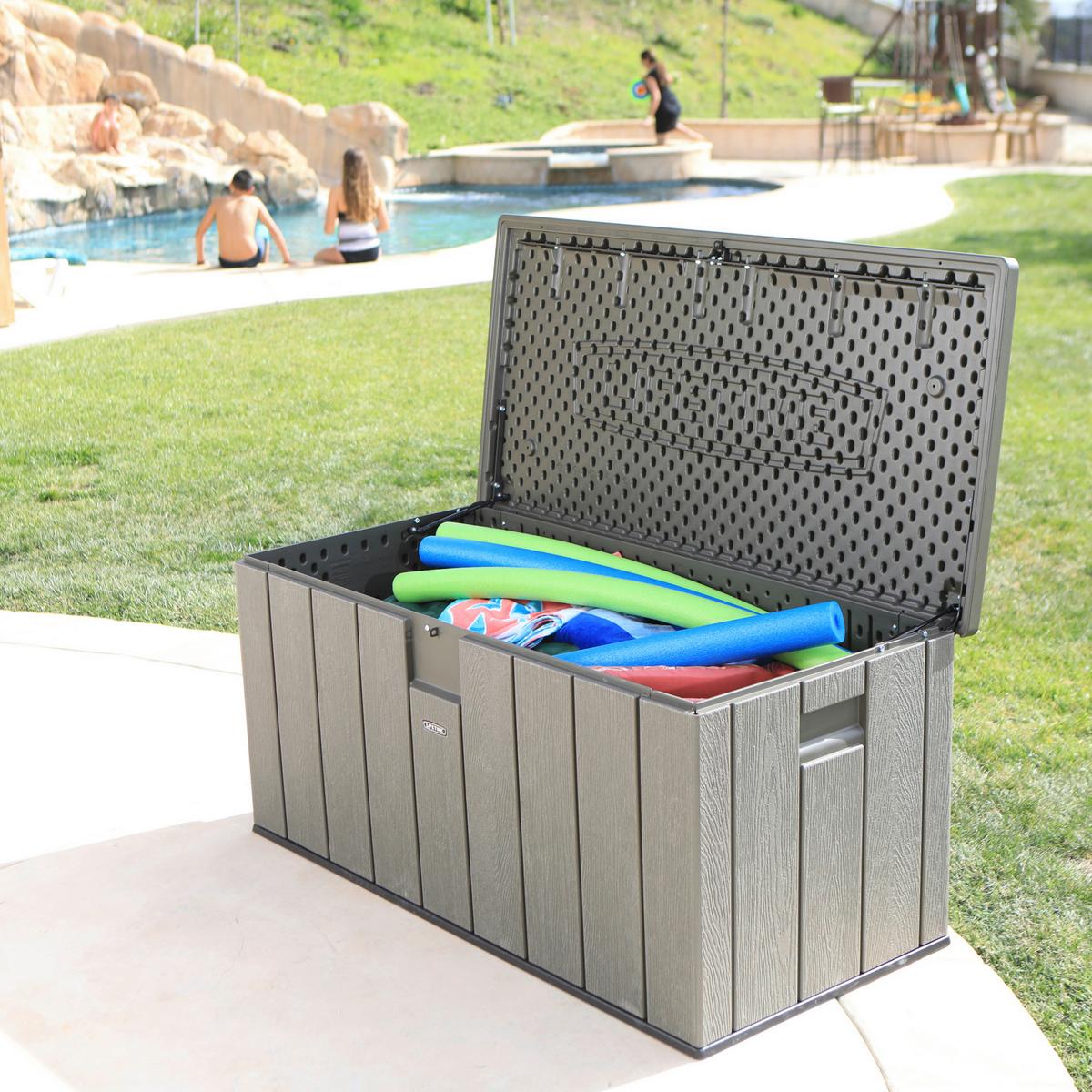 Kissenbox Wasserdicht 151x69x72 cm 570L Grau - Grau, Basics, Kunststoff (151/69/72cm)