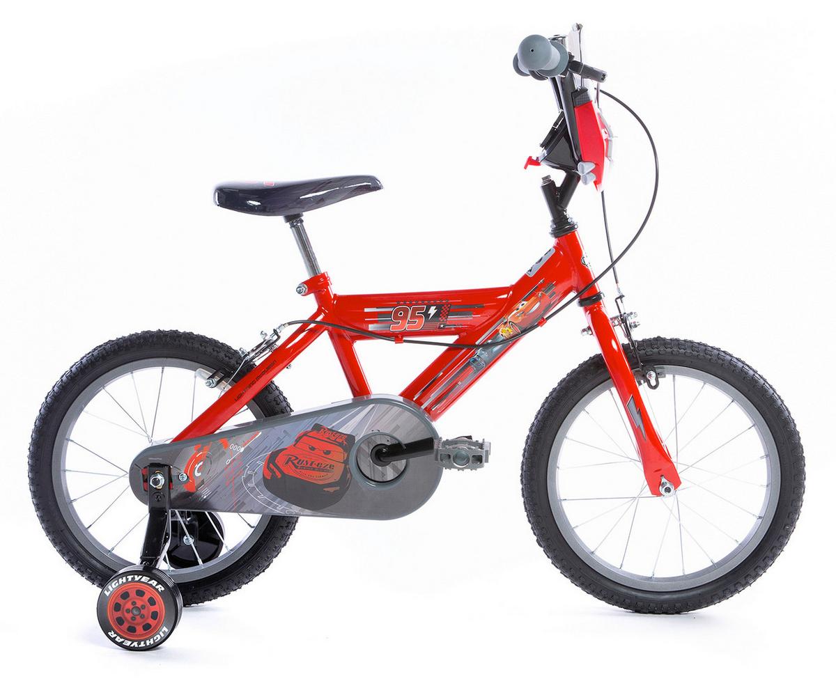 Kinderfahrrad Mit Stützrädern Cars 16 Zoll - Rot, Basics, Metall (54/78,1/106cm)