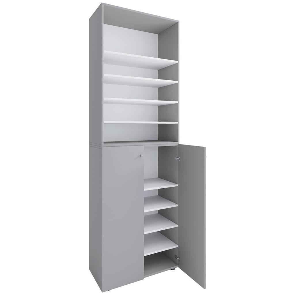 SCHUHSCHRANK Lona Grau B: 70 cm