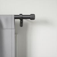 Vorhangstangenset Cleo Rod Schwarz L: 91-168 cm - Schwarz, KONVENTIONELL, Kunststoff/Metall (91-168cm) - Umbra