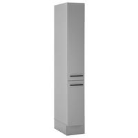 Potravinová skrinka DENVER - čierna/sivá, Design, kompozitné drevo/plast (30/211/57cm) - MID.YOU