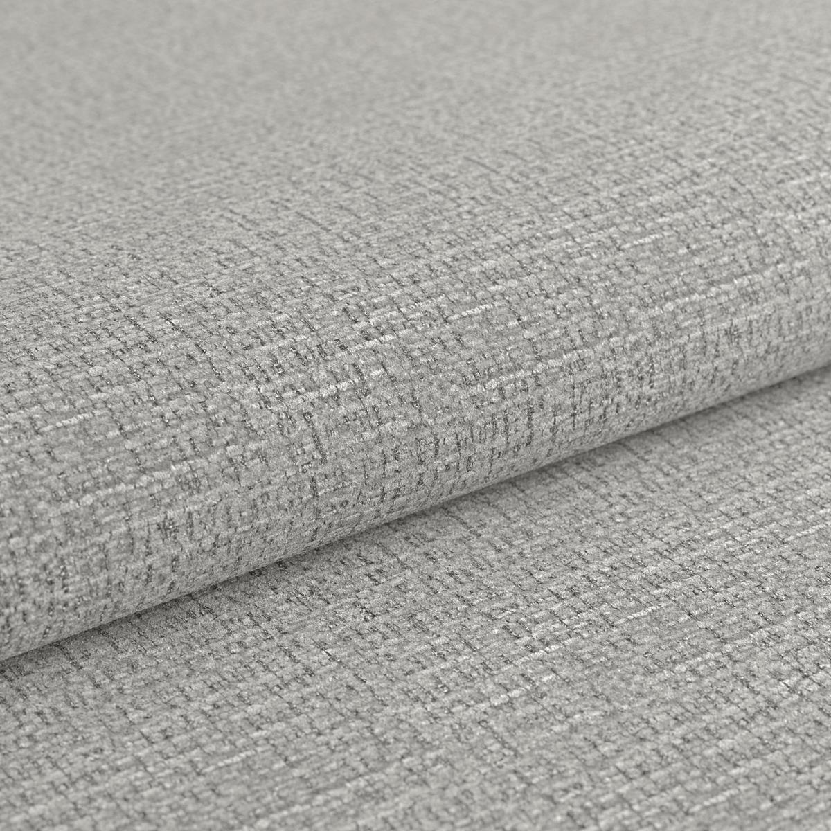 Hocker Multi grau, B: 100cm - Chromfarben/Grau, MODERN, Textil (100/43/80cm) - Luca Bessoni