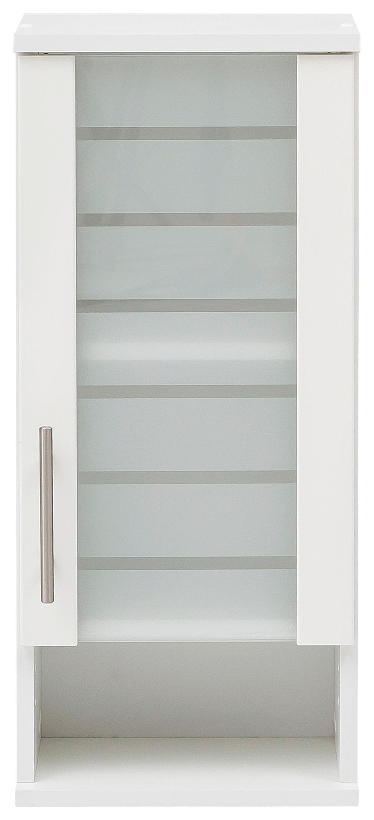 Hängeschrank Niko Weiß B: 30,3cm - Weiß, MODERN, Glas/Holzwerkstoff (30,3/70,8/20,5cm) - MID.YOU