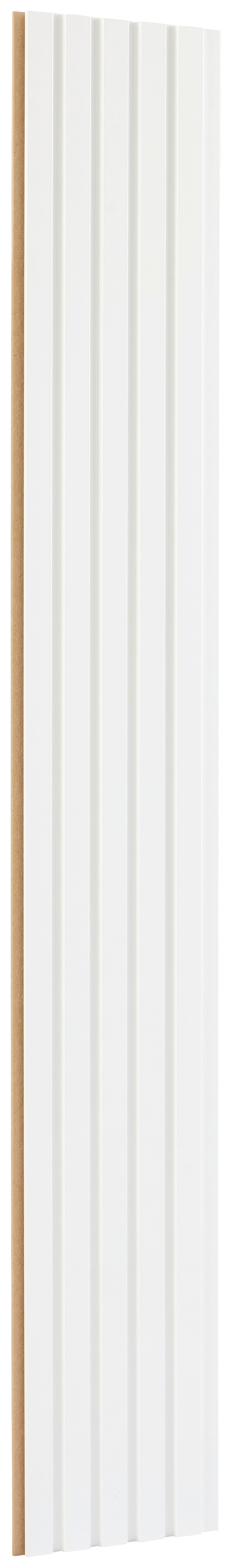 Wandpaneel Anna Weiß B: 18,6 cm - Weiß, Trend, Holzwerkstoff (18,6/119/1,2cm)