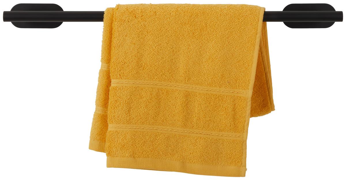 TYČ NA RUČNÍKY TURBO-LOC -SB- - černá, Moderní, kov (60/4,5/7cm) - Mömax