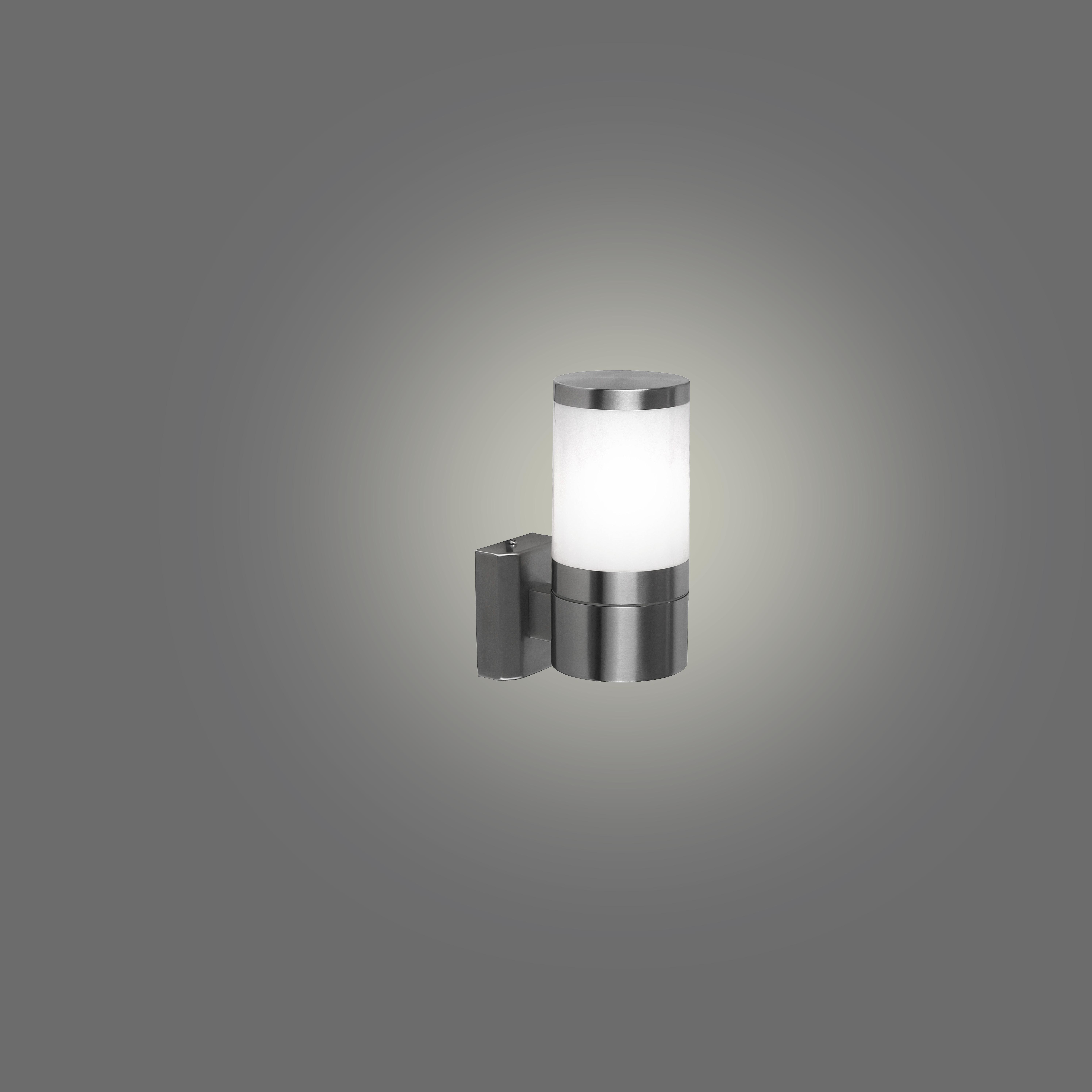 Außenleuchte Xeloo 60 Watt Edelstahl, Wandmontage - KONVENTIONELL, Kunststoff/Metall (10/15,5/24cm)