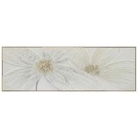 Obraz na plátne 152/52cm - prírodná farba/sivobiela, Modern, drevo/textil (152/52/4,5cm) - Mömax