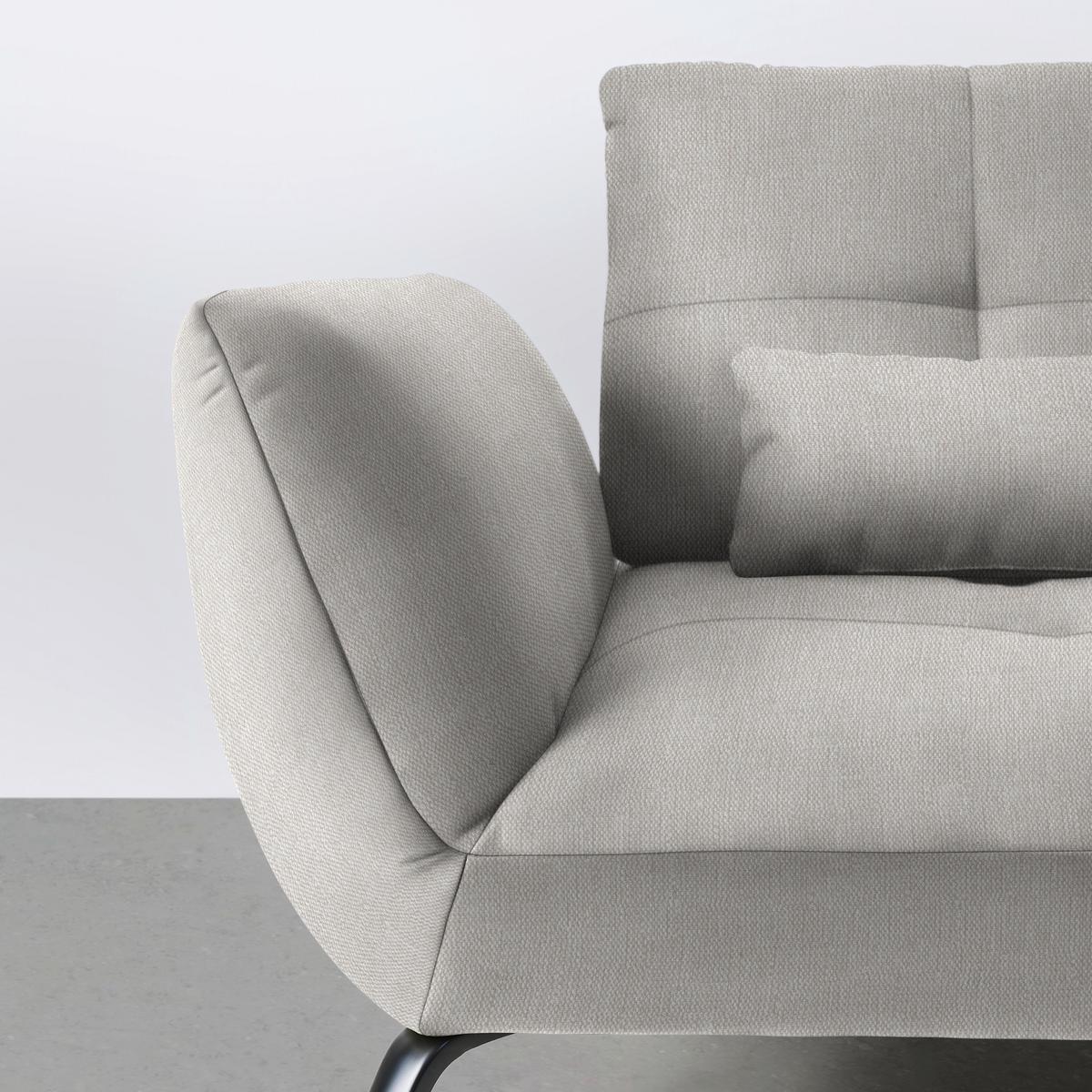 Rohová sedačka TRENDY, pravá, béžová - černá/béžová, Moderní, kov/kompozitní dřevo (310/93/250cm) - Premium Living