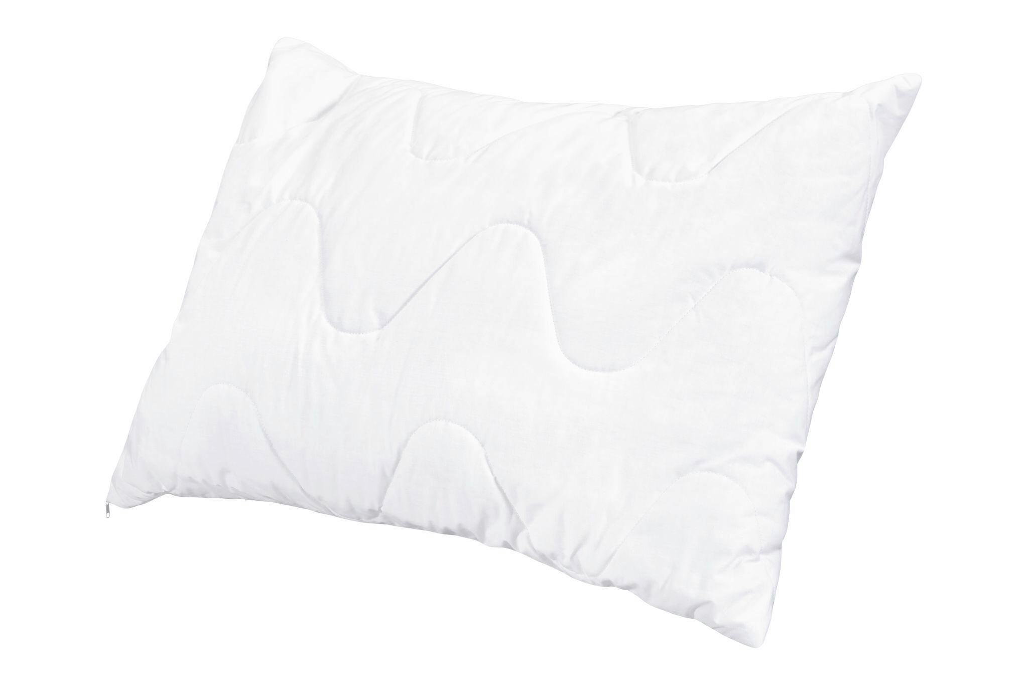 VANKÚŠ POD HLAVU EUFORIA COTTON DUO+ 70X90 - biela, Modern, textil (90/70/15cm)