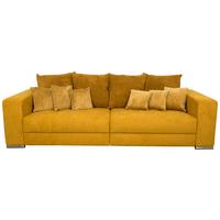 Veľká pohovka ROSE horčicovožltá - horčicovožltá/čierna, Modern, textil/plast (262/85/111cm)