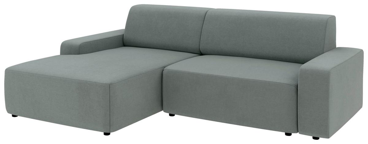 Ecksofa Wien, Grau S: 162x246 Cm - Schwarz/Grau, MODERN, Textil (162/246cm) - Trendmanufaktur