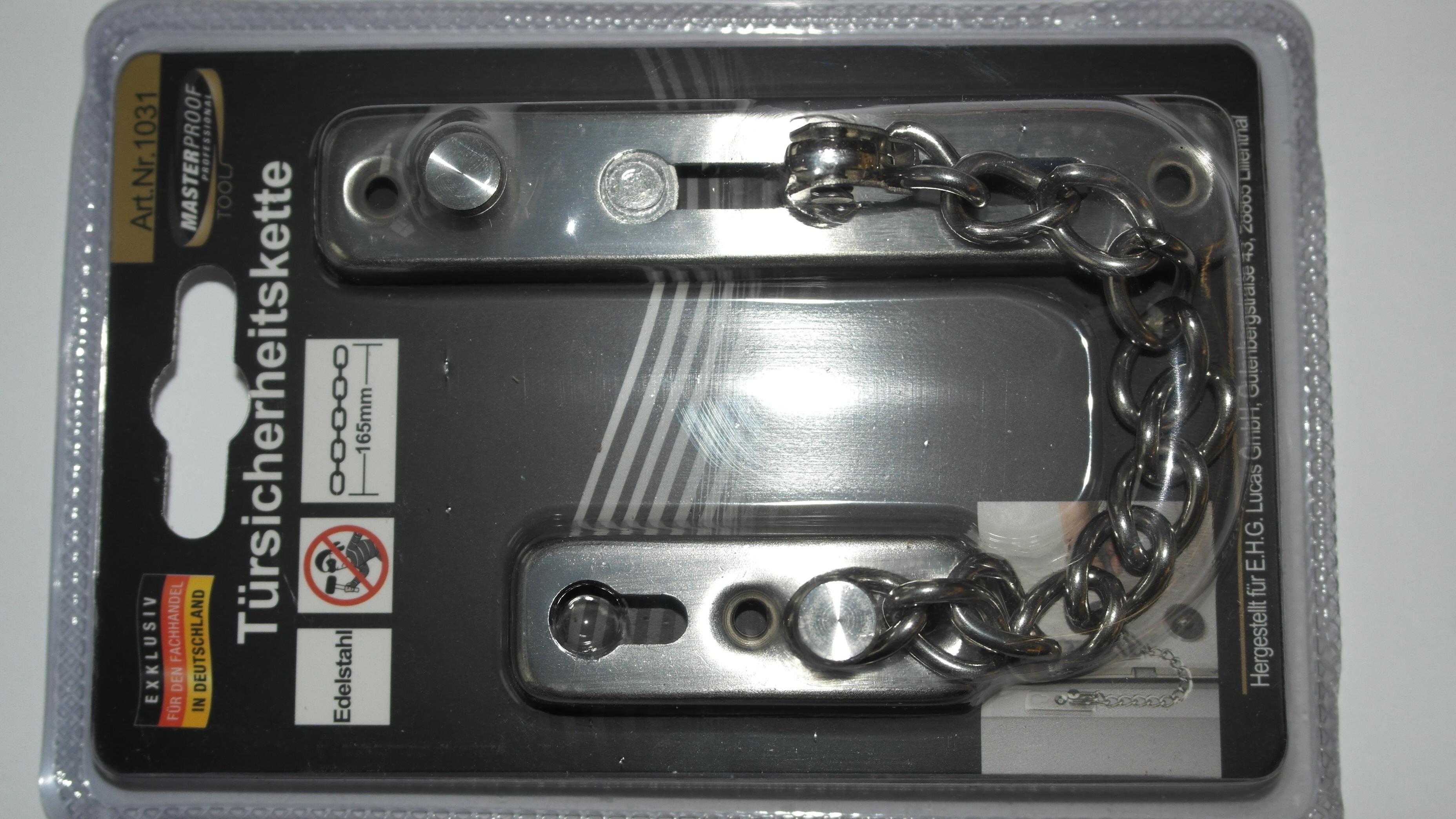 Türsicherheitskette L: 165 Mm - Basics, Metall (17,5/12/4,0cm)
