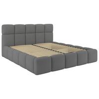 Polsterbett Cloudy Grau, Lf: 160x200 Cm - Grau, Trend, Holz/Holzwerkstoff (160/200cm) - Luca Bessoni