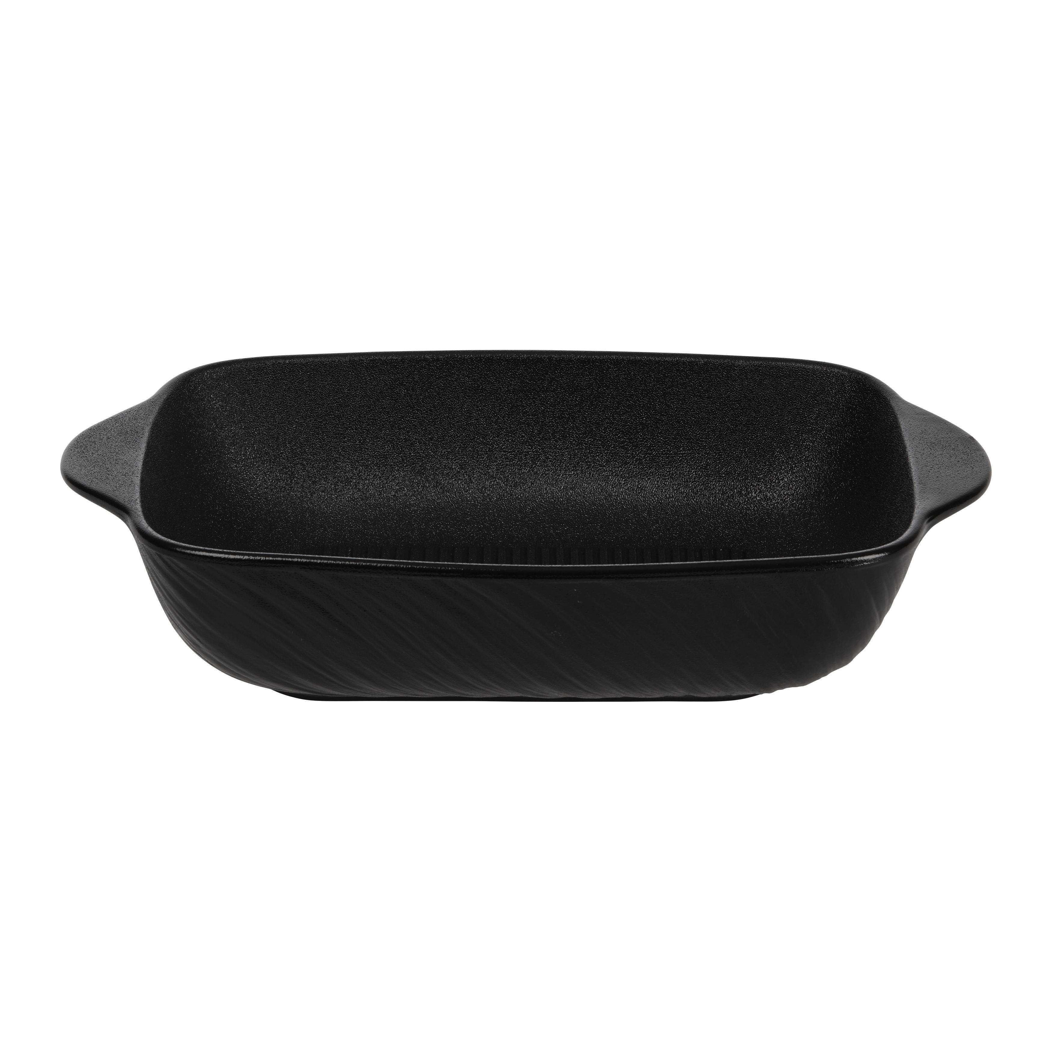 zapékací miska RUKI - L - černá, Konvenční, keramika (27.3/19.5/7cm) - Mömax