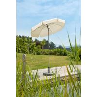 Sonnenschirm Lacarno BxHxT: 150x220x150 cm Naturfarben - Anthrazit/Silberfarben, Basics, Textil/Metall (150/220/150cm) - Schneider