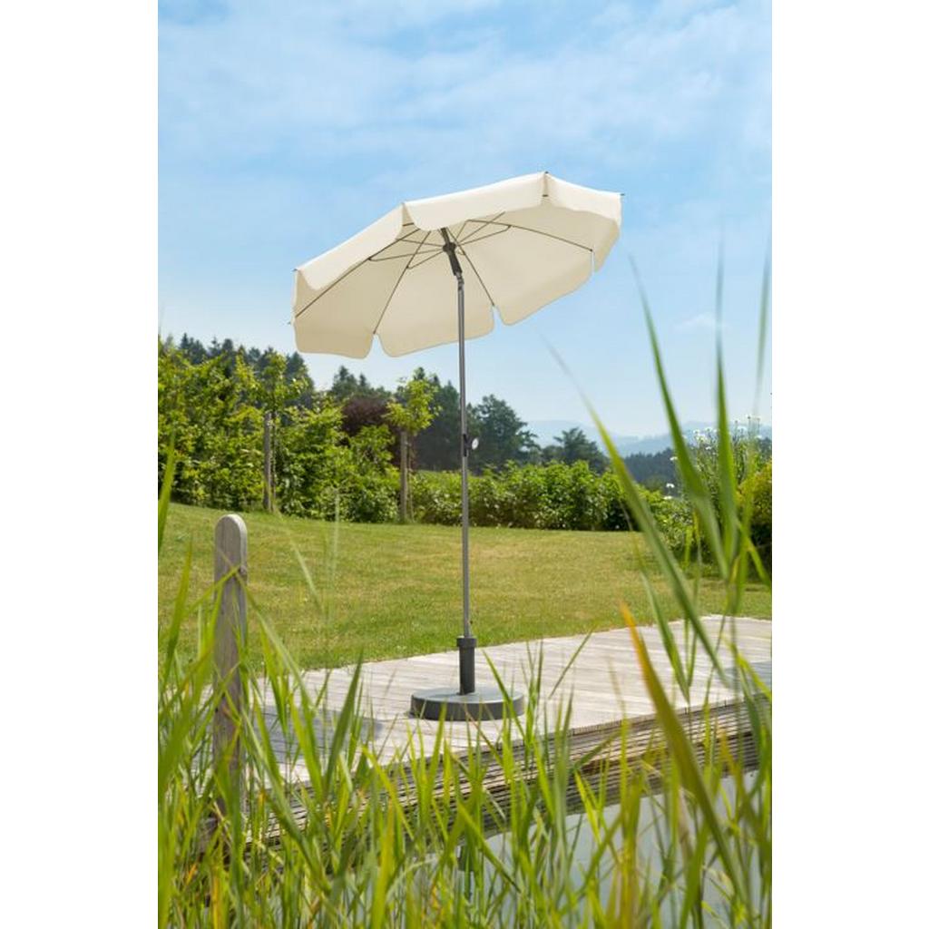 Sonnenschirm Lacarno BHT: 150x220x150 cm Naturfarben