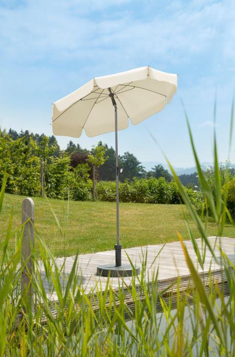 Sonnenschirm Lacarno BHT: 150x220x150 cm Naturfarben