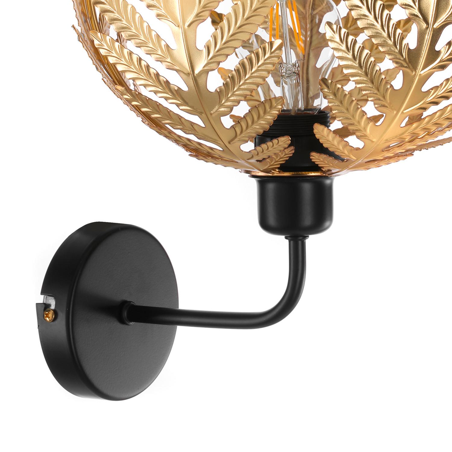 Wandleuchte Apno Goldfarben L: 28 cm 22w - Goldfarben, Basics, Metall (28/28/34cm)