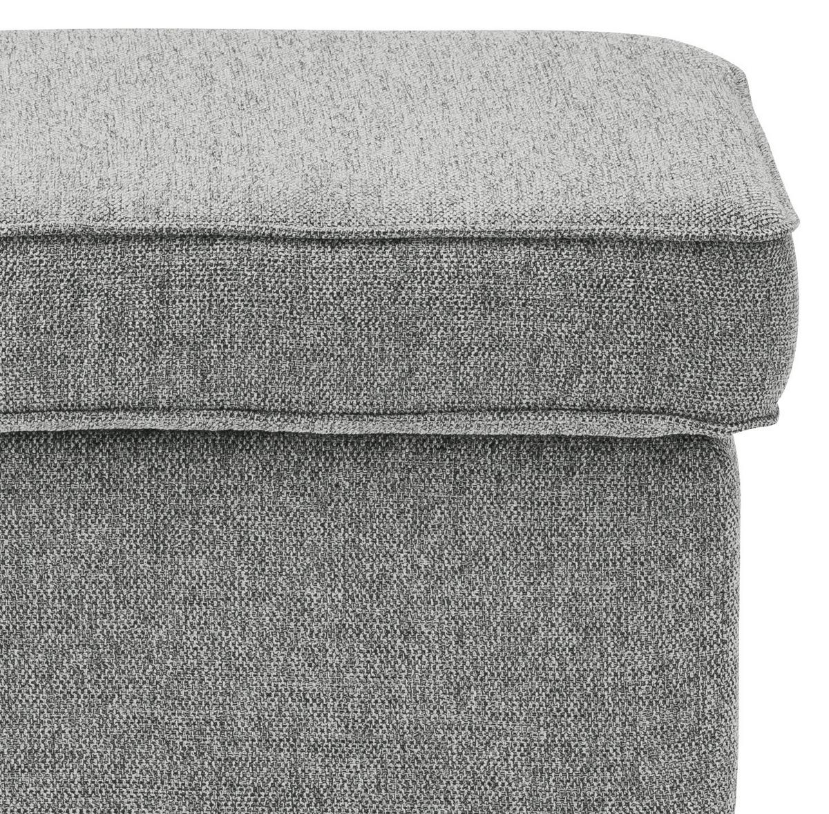 Hocker Oskar - Schwarz/Grau, Basics, Holzwerkstoff/Textil (63/43/42cm) - MID.YOU