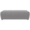 Hocker Brandon Silberfarben B: 150 cm - Silberfarben/Schwarz, Design, Textil (150/60/40cm) - MID.YOU