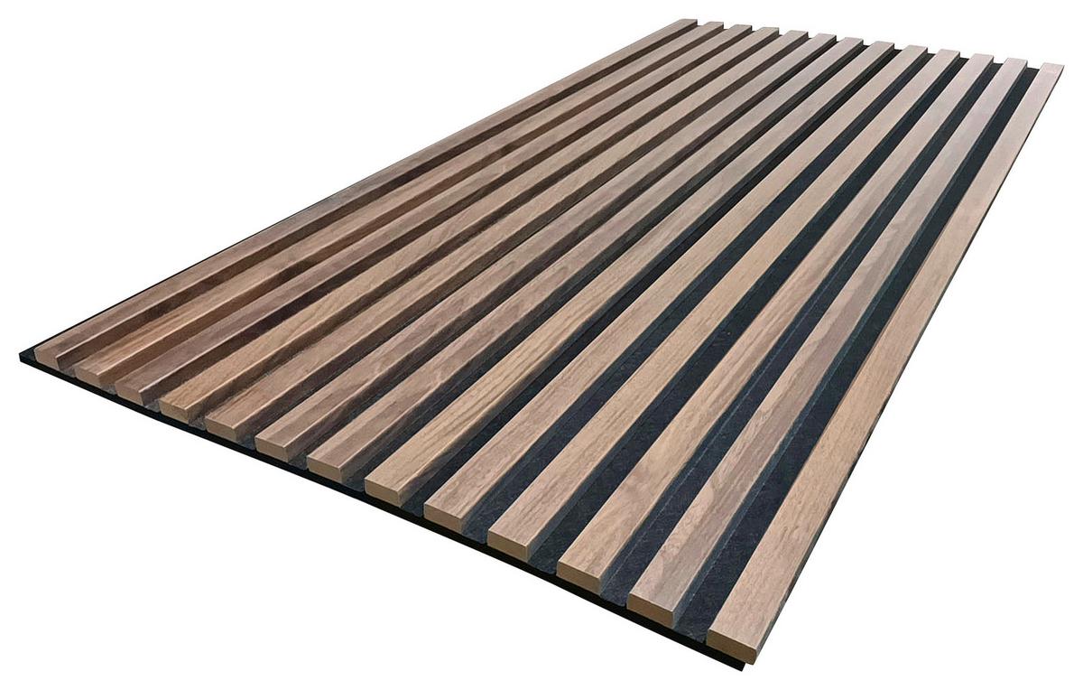 Akustikpaneel Josef - Walnussfarben, MODERN, Holzwerkstoff/Kunststoff (60/120/2cm)