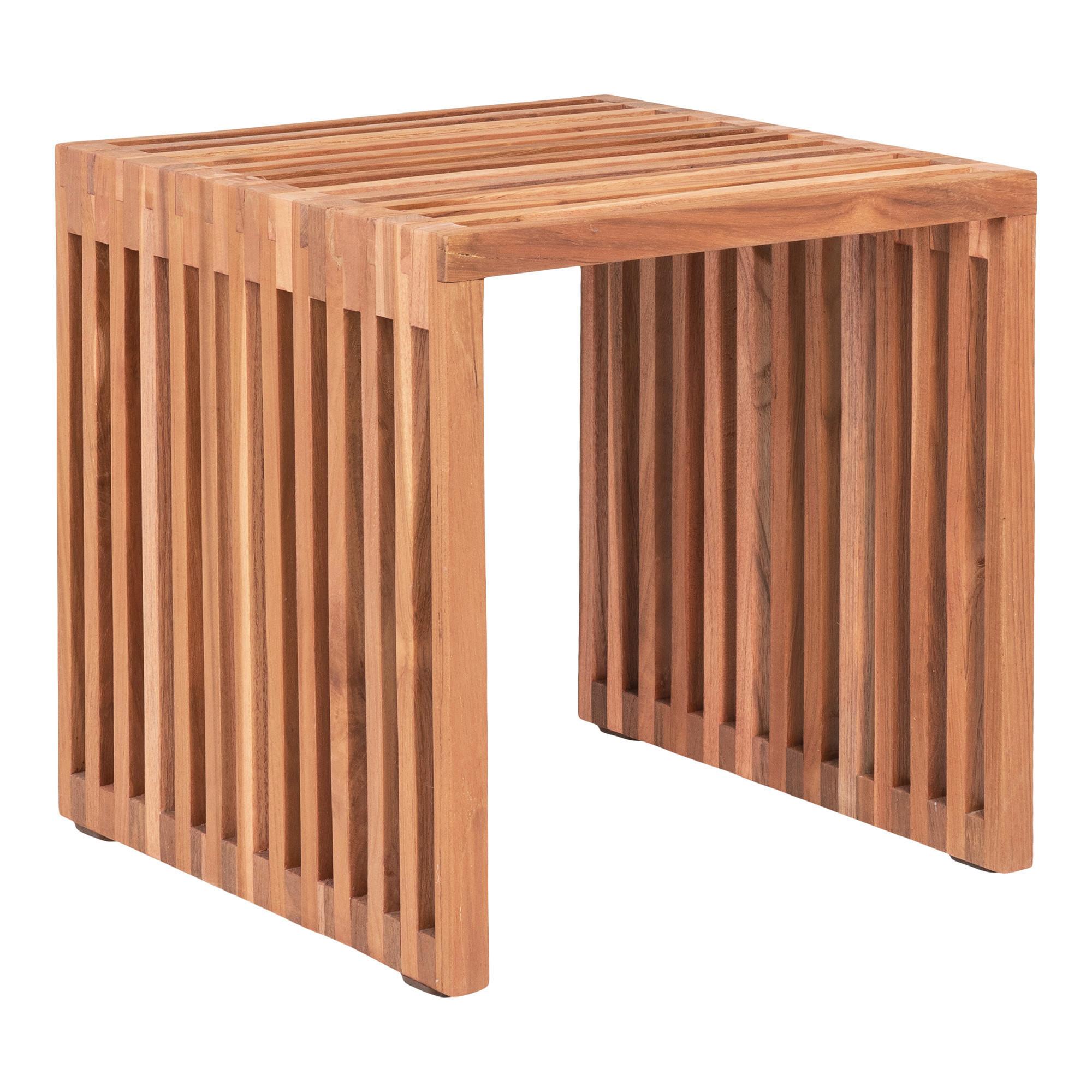 Beistelltisch Pego Teakfarben B: 40cm - Teakfarben, Design, Holz (40/40/40cm) - MID.YOU