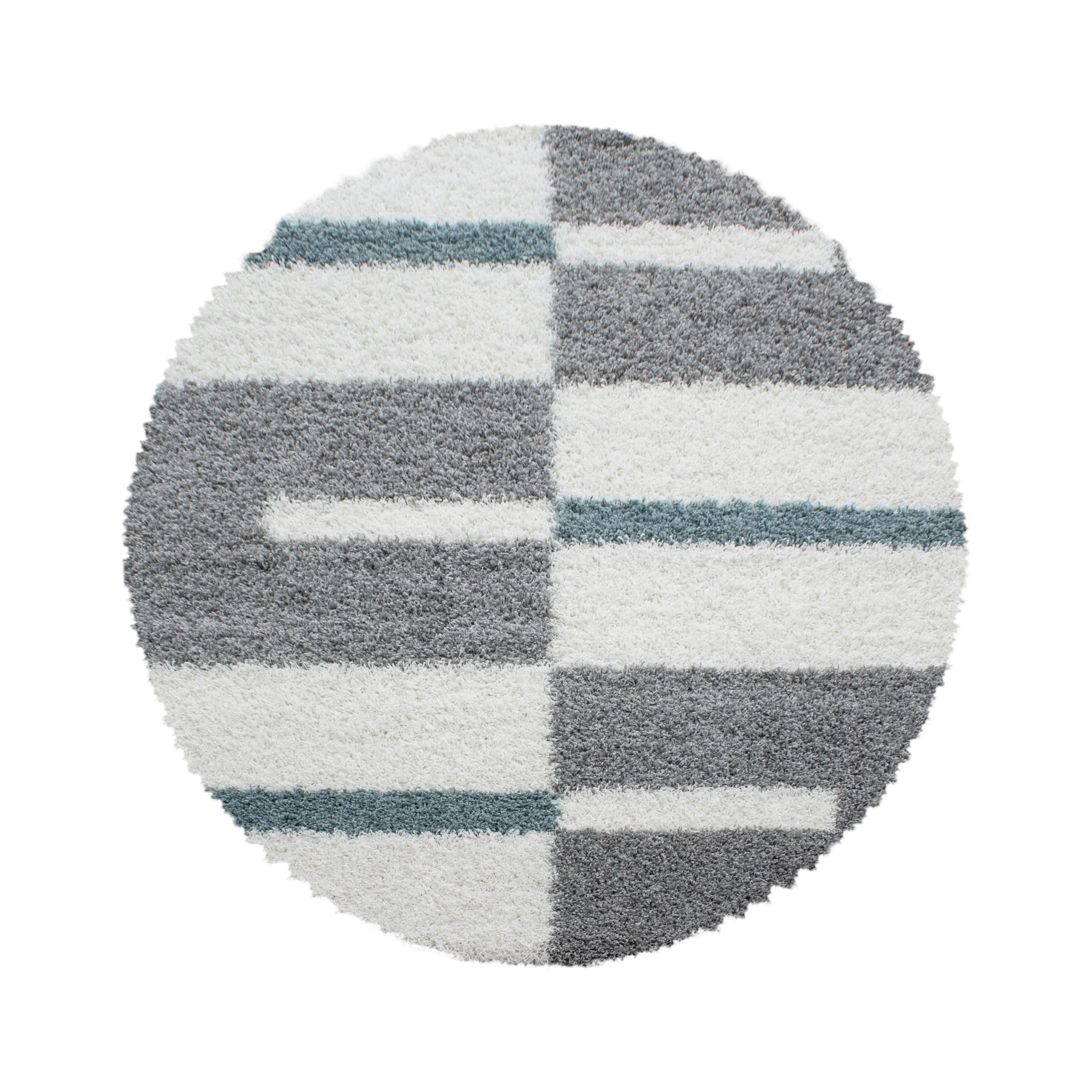 Hochflorteppich Gala - Türkis, Design, Textil (160/160cm) - Novel