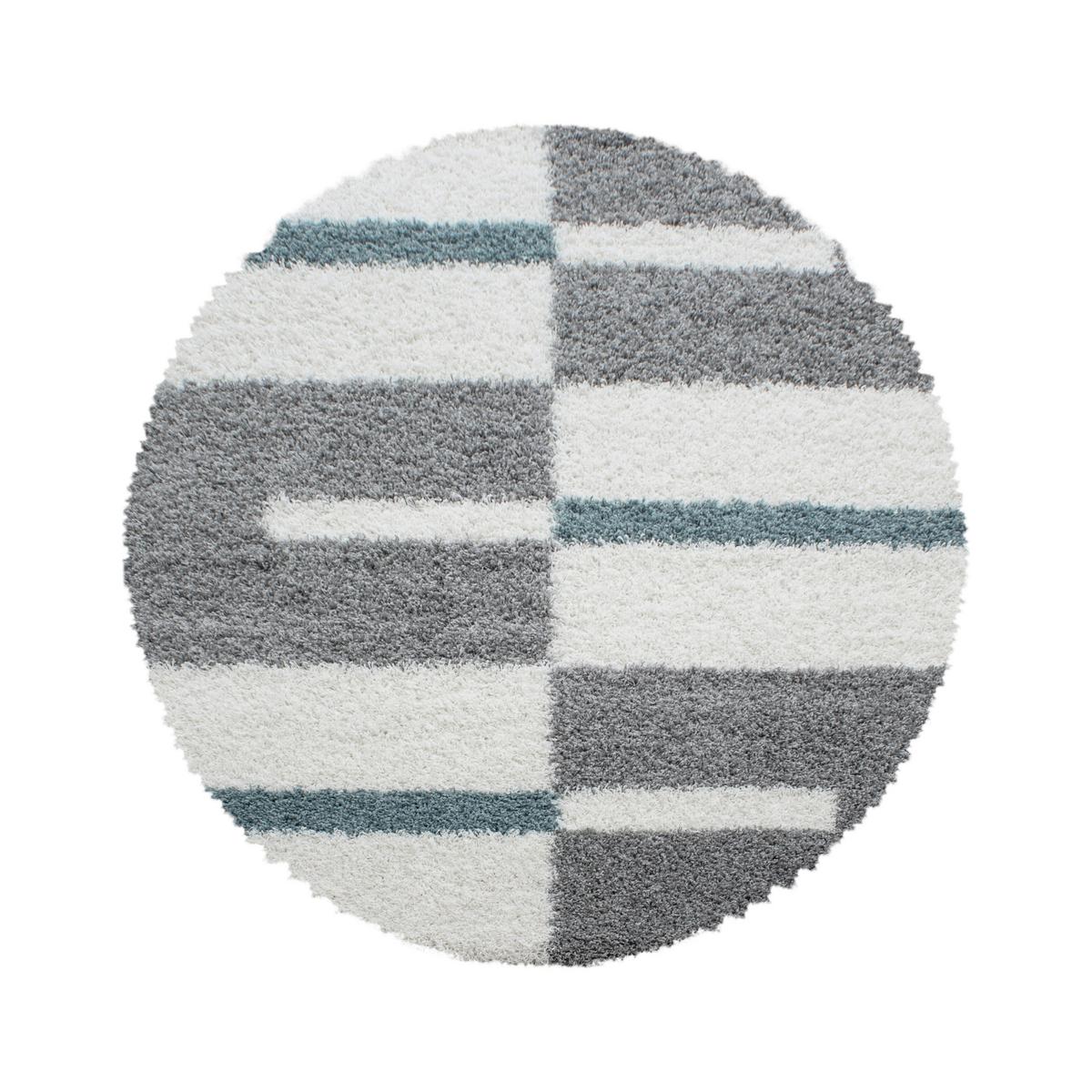 Hochflorteppich Gala - Türkis, Design, Textil (160/160cm) - Novel