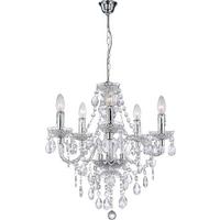 Svítidlo závěsné Isabella 149cm, 40 Watt - čiré/barvy chromu, Romantický / Rustikální, kov/plast (51/149cm) - Mömax