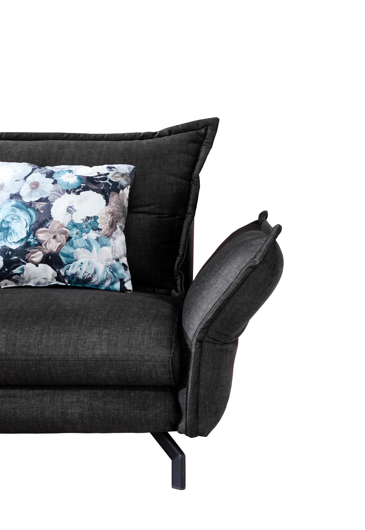 Ecksofa Lava Anthrazit S: 180/255 Cm - Türkis/Anthrazit, MODERN, Textil (180/255cm) - Livetastic