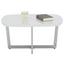 Konferenční Stolek Oprah - bílá/barvy chromu, Moderní, kov/dřevěný materiál (80/40/60cm) - Modern Living