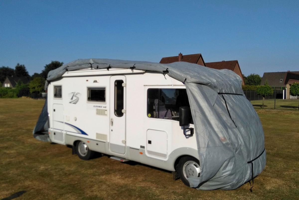 Schutzplane Abdeckplane Für Wohnmobil Gr. S Grau - Grau, Basics, Kunststoff (235/275/610cm)