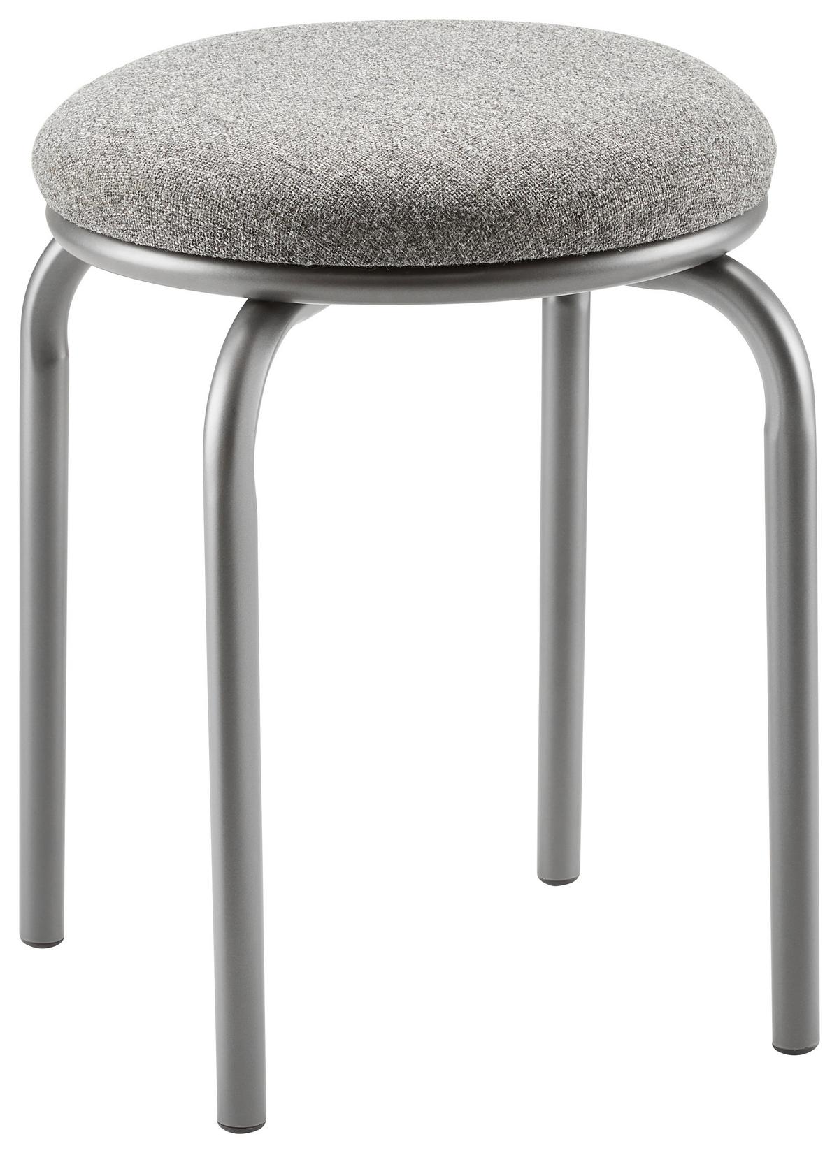 STOHOVATELNÁ STOLIČKA PUBB - šedá, Konvenční, kov/textil (46/45cm) - Mömax