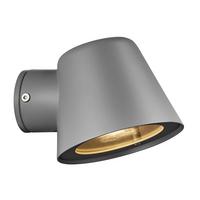 Außenwandleuchte Grau L: 11,7 cm - Grau, Design, Metall (11,7/10,5/14,7cm) - Nordlux