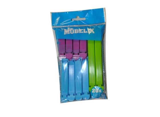 Verschlussclips Mia - Blau/Violett, KONVENTIONELL, Kunststoff (6,5/8cm) Verschlussclips Mia - Blau/Violett, KONVENTIONELL, Kunststoff (6,5/8cm)