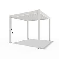 Pergola 300x300 cm Wetterbeständig, Perlmutt - Perlmutt, Basics, Metall (300/300/255cm)