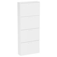 SCHUHSCHRANK Sulos Weiß B: 59 cm - Weiß, Design, Holzwerkstoff (59/144/17cm) - MID.YOU