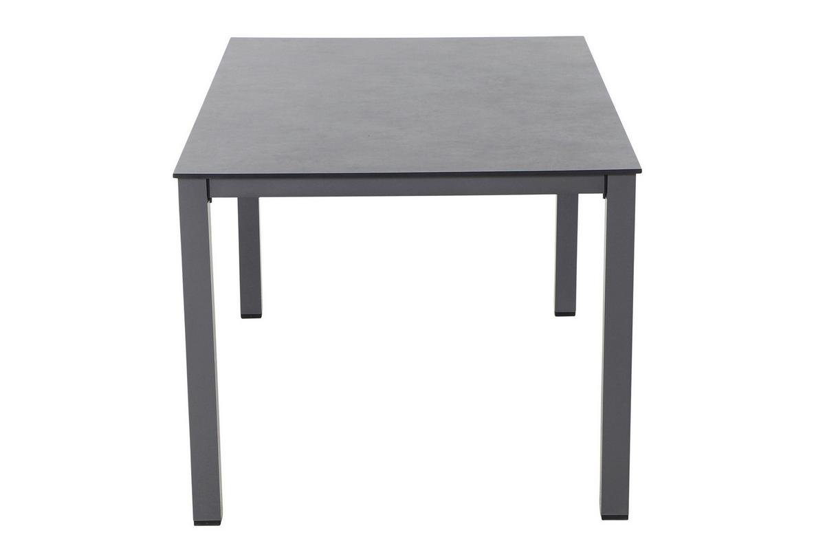 Gartentisch Metall/Kunststoff/ Holzwerkstoff L 160 cm - Anthrazit, KONVENTIONELL, Holzwerkstoff/Kunststoff (160/90/72cm) - Siena Garden
