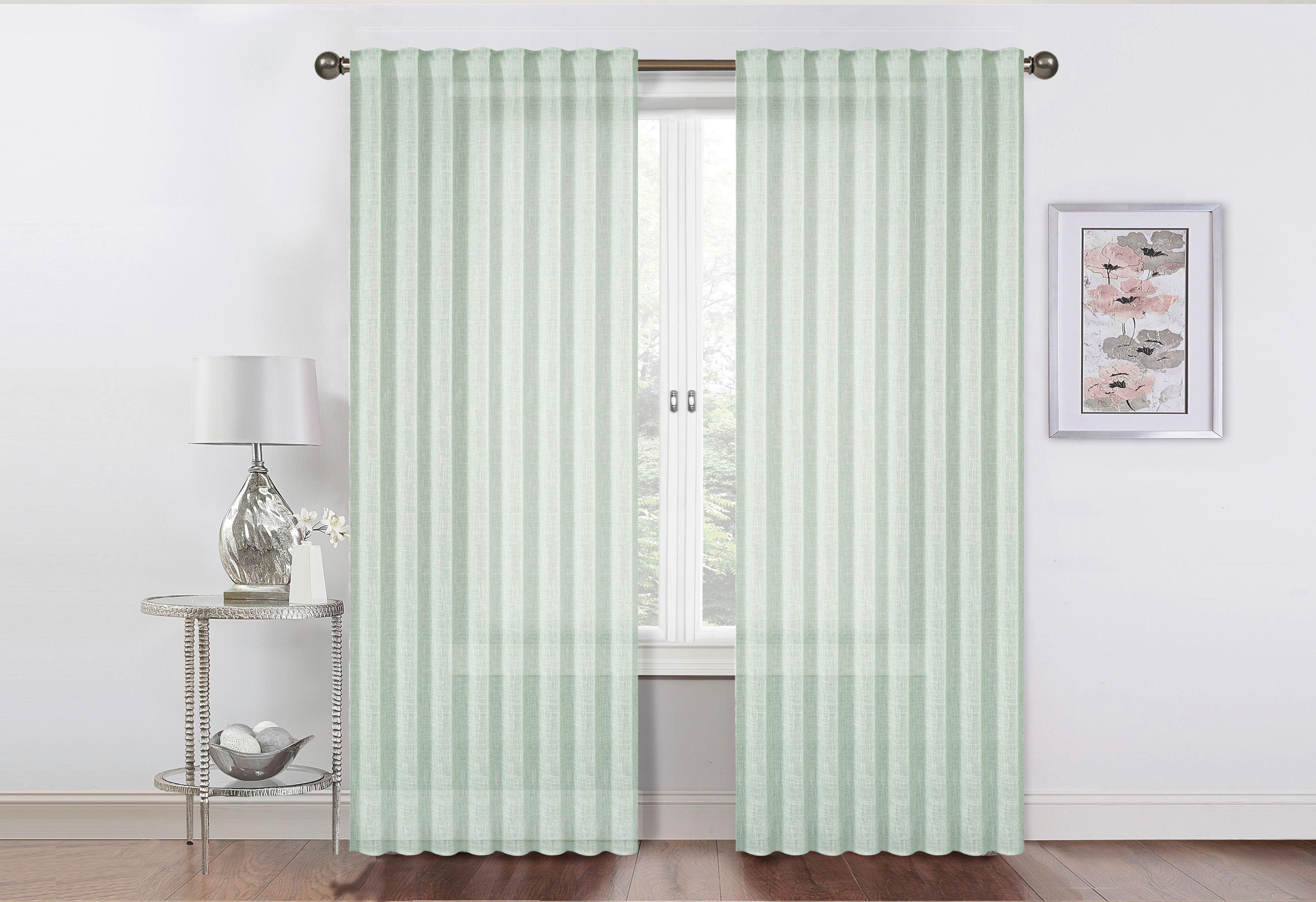 Készfüggöny Marion Kb. 135/245cm - zöld, Modern, textil (135/245cm) - Luca Bessoni