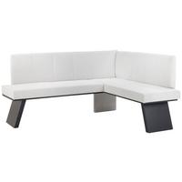 Eckbank Grau Emma Ii 185x150 Cm - Schwarz/Grau, KONVENTIONELL, Holzwerkstoff/Textil (185/150cm)