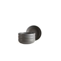 Schüsselset Unico Anthrazit 4-teilig - Anthrazit, Basics, Keramik - Mäser