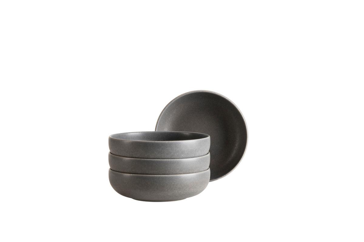 Schüsselset Unico Anthrazit 4-teilig - Anthrazit, Basics, Keramik - Mäser