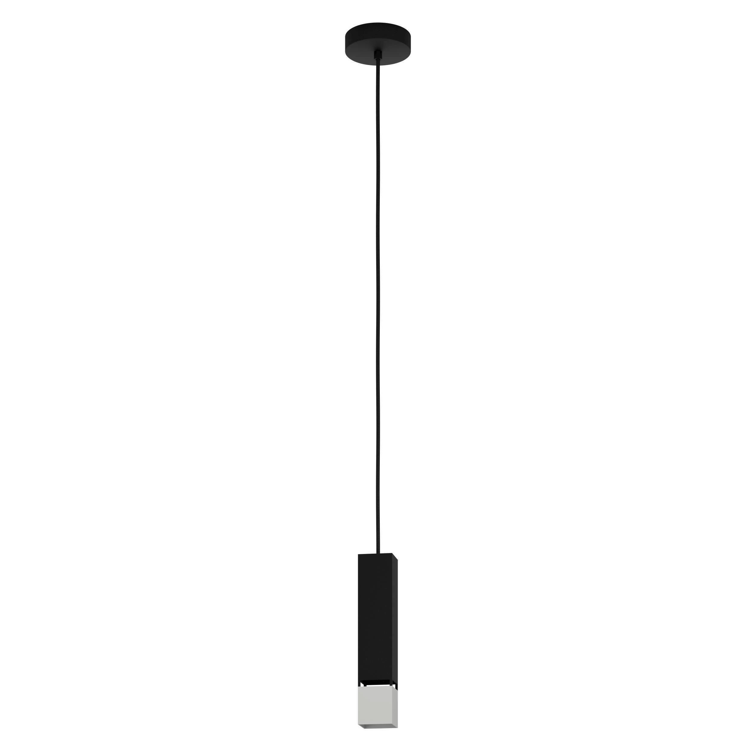 Hängeleuchte 99697* Butrano - Silberfarben/Schwarz, Design, Metall (5,5/5,5/110cm) - Eglo