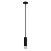Hängeleuchte 99697* Butrano - Silberfarben/Schwarz, Design, Metall (5,5/5,5/110cm) - Eglo