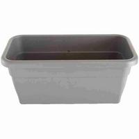 Blumenkasten Anthrazit Uv-Beständig - Anthrazit, Basics, Kunststoff (100/40/44cm)