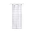 Vorhang mit Schlaufen und Band Halina 145x245 cm Weiß/ Taupe - Weiß, KONVENTIONELL, Textil (145/245cm) - Luca Bessoni