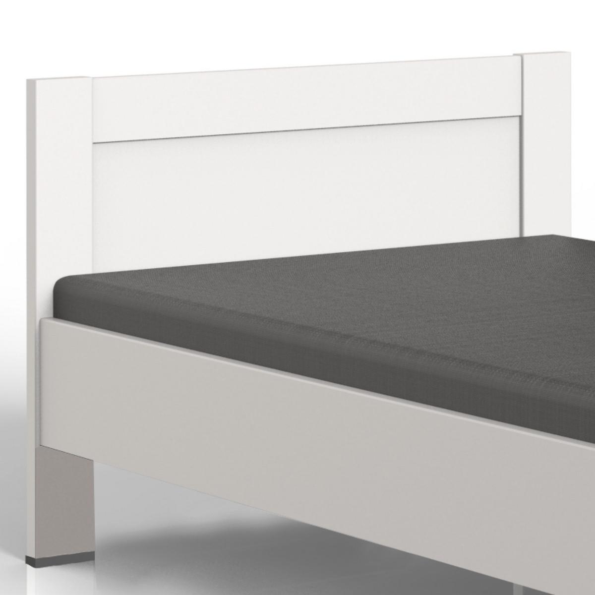 Bett 90x200 Cm Filou, Weiß - Weiß, LIFESTYLE, Holzwerkstoff (90/200cm) - Livetastic