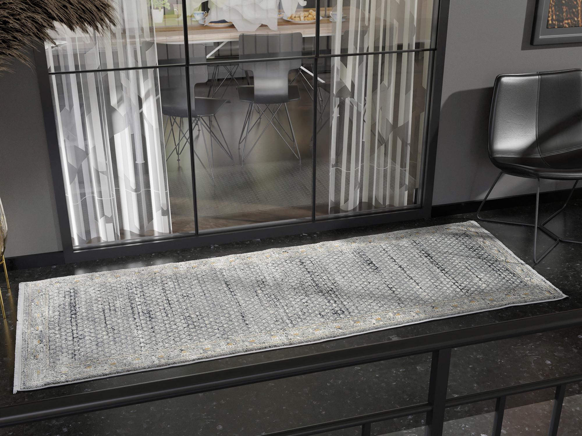Läufer Monza - Grau, Design, Textil (80/250cm) - Dieter Knoll