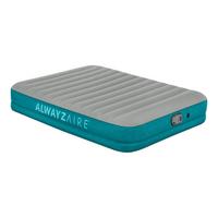 Luftbett Michael 203x152x36 Cm Bis 350kg, Inkl. Pumpe - Grau/Hellblau, KONVENTIONELL, Kunststoff/Metall (203/152/36cm) - Bestway