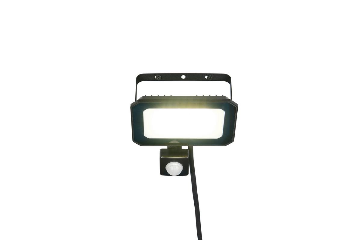 AUßENWANDLEUCHTE 4000K, kaltweiß - Schwarz/Weiß, Design, Glas/Metall (14,5/15,5/13cm)